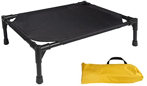 Haustierbett Mit Baldachin Hundeliege Mit Dach, Erhöhtes Hundebett, Haustierbett Mit Eisenrahmen, Wasserdichtes Hundesofa, Katzenbett Mit Sonnensegel, Rutschfeste Fußpolster Für Indoor & Outdoor