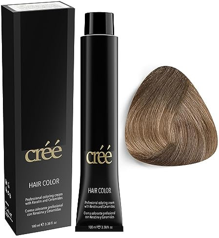 Cree Professional 1.1 - Colorazione permanente blu nero, lunga durata, ricca e vivace, copertina grigia da 100 ml, 3,4 fl.oz. (8.1 - Light Ash Blond, 3.4 Fl Oz (Pack of 1))