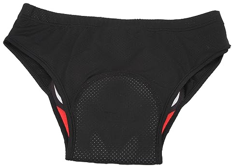 Tbest Fahrrad Unterhosen Herren, Radunterwäsche with Schnell Trocknende Eigenschaften Elastischem Bund und Mesh Belüftung for Langstrecken Fahrradfahren Schwarz L Größe