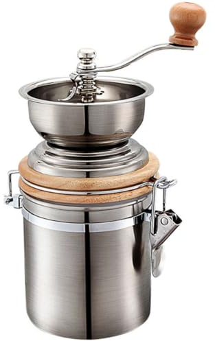 Alipis Moulin à Café Manuel Acier Inoxydable Moulin Conique Ustensile De Cuisine Pour Moudre Grains De Café Et Épices