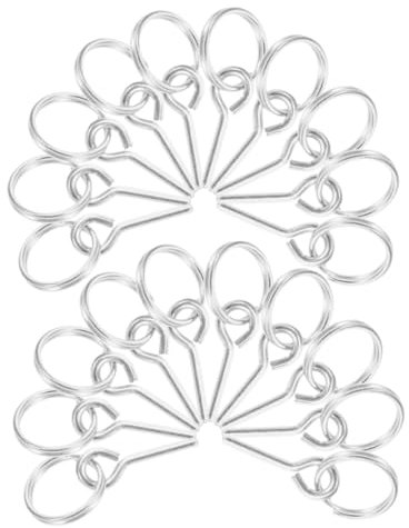 HOMSFOU 20pièces Anneaux De Connexion pour Tente Accessoires De Camping Légers Et Résistants Compatible Plupart des Tentes Pratique pour Établir des Connexions Plein Air