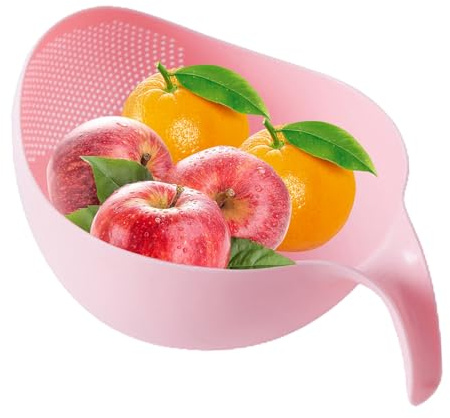 Bol et passoire pour laver le riz,Bol pour laver le riz, Égouttoir à riz de sécurité avec filtre latéral, base inclinée, Panier à légumes multifonctionnel, passoire de cuisine lavable au lave-vaissell