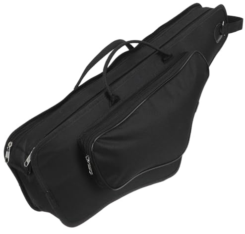 ANDRESLAD Stoßfeste Altsaxophon Tasche mit Schultergurt und Griff Gepolsterte Robuste Saxophon Aufbewahrungstasche für Sicheren Transport und Großen Stauraum Reißfest und Einfach zu Tragen