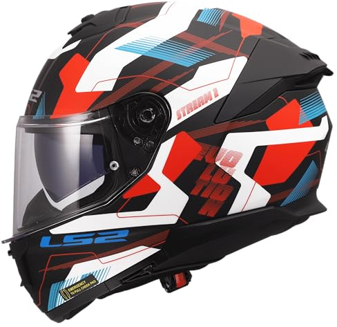 LS2, Integraler Motorradhelm STREAM II MIKA White Blue Red, XL