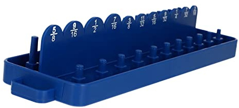 Outanaya Multifunctional Socket Organizer Sleeve Rack with PP Material Portable Storage Holder for Wrench Sockets for Secure Fit and Daily Use Convenience