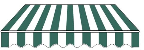 Einziehbare Markise, manuelles Terrassenüberdachung, wasserabweisend, Polyester, Sonnenschutz für Garten, Balkon und Hof, stilvolles Streifen-Design (3,5 x 1,5 m, 3,7 x 1,5 m)