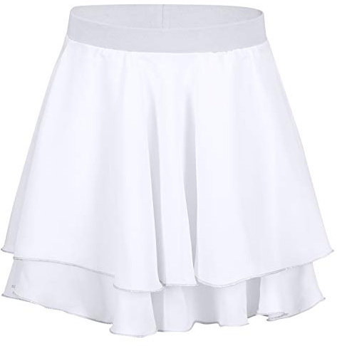 tanzmuster ® Ballettrock Mädchen - Elli - Gr. 92-170 - aus Chiffon zum Reinschlüpfen - Röckchen fürs Kinder Ballett