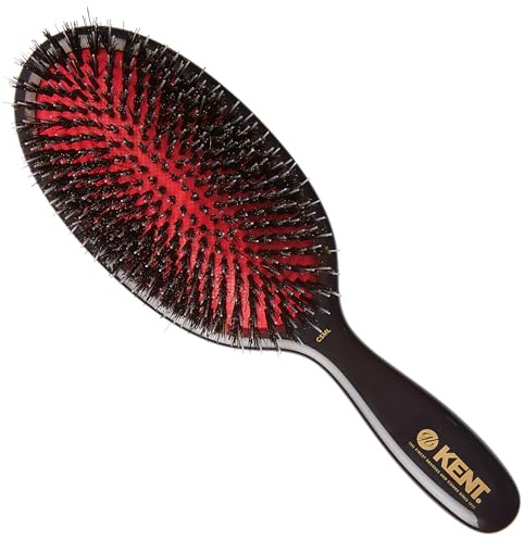 Kent Classic Shine Haarbrste, mit Borsten- und Nylonmix, gro, schwarz