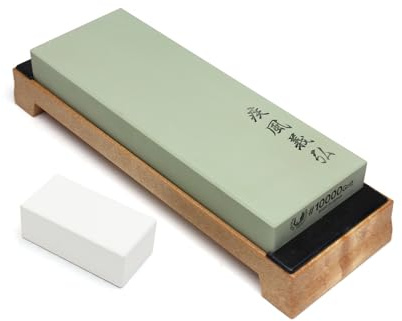 Yoshihiro Professional Grade Toishi Japanese Whetstone Knife Sharpener Water Stones (#10000 grit)