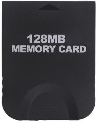 Gamilys 128MB Black Memory Card Compatible for Wii Gamecube