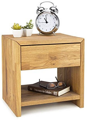 moebelstore24 Nachtkonsole Nako Nachtschrank Wildeiche Massiv geölt Jenny/SARA