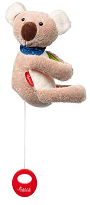 SIGIKID 42416 Hängespieluhr Koala Musik Mädchen und Jungen Babyspielzeug empfohlen ab Geburt grau