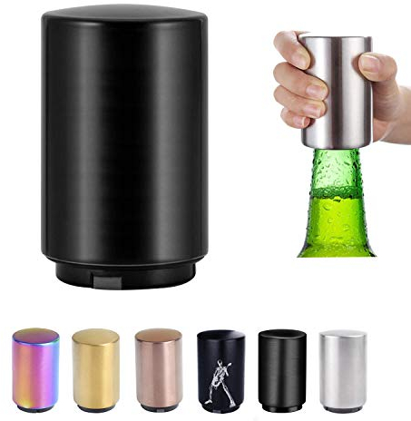 Push Down Bottle Opener,Magnetic Beer Bottle Opener,Press Down Automatic Bottle Opener,Magnet Beer Cola Soda Crown Cap Top Bottle Opener Tool Kitchen Gadgets Accessories Christmas Gifts for Men