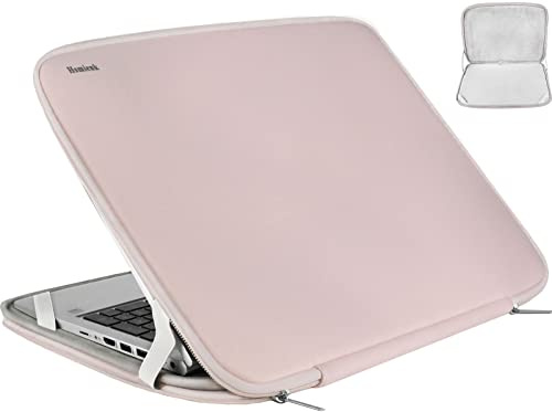 Hsmienk Funda para portátil de 15,6 Pulgadas, Duradera, a Prueba de Golpes, Funda Protectora con Tapa Compatible con HP, ASUS, Lenovo, Acer, Notebook, Ordenador, Ultrabook, Chromebook, Rosa