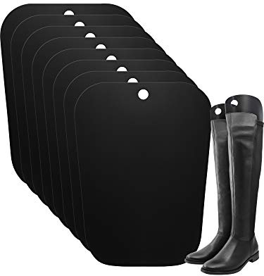 Bememo 8 Pieces Boot Shaper Form Inserts Tall Boot Support for Women and Men (Black, 12 Inch, 14 Inch, 16 Inch)