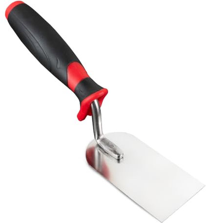 Stukkateurspachtel 50 60 80 100 120 130 mm Edelstahl Stukkateurkelle Putzkelle Maurerkelle mit Softgriff (50 x 100mm)