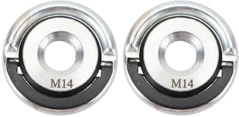 FLEXMAN 2Pcs M14 Angle Grinder Locking Nut, Alloy Steel Angle Grinder Nut Replacment Lock Nuts, Grinder Nut Replacement Lock Nuts for Cutting Blades, Grinding Wheels
