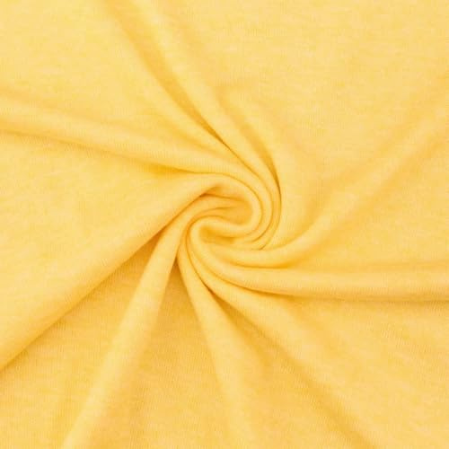 Strickstoff Max, leichte Qualität, melange gelb (Länge am Stück: ab 0,50m / Breite: 150cm)