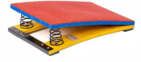 Gymnastik-Sprungbrett, Sprungbretter für Kinderanfänger, elastisches Brett für das Leichtathletiktraining zu Hause, Traggewicht 40 kg (rot)