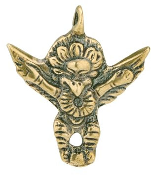 FYDCYHM Porte-clés statue en bronze antique avec accents dorés – Décoration de méditation zen pour salon, spa ou studio de yoga