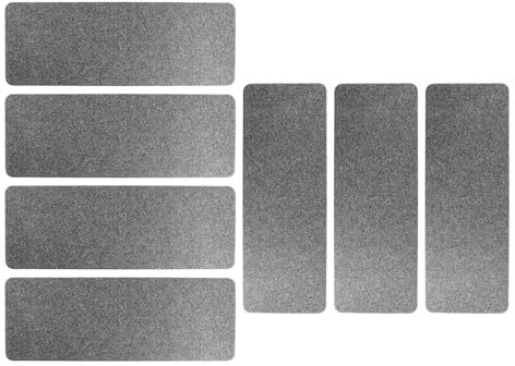 Treppenstufen 7/14Pcs 45x20cm Treppenmatte Anti-Rutsch-Treppenstufenboden Selbstklebende Treppenunterlage Klebrige Unterseite Teppiche Teppich DIY Schneiden Für Treppenschutz(Dark Grey,7Pcs 45x20cm)