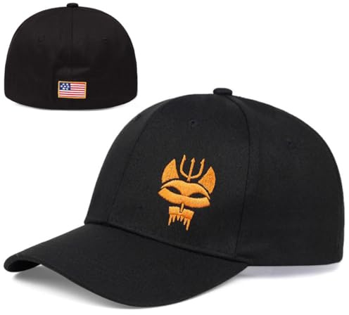 Baseballkappe, US Navy Seal Team, 6, flexible Passform, taktische Dichtungen, Dreizack-Airsoft-Mütze, Schwarz