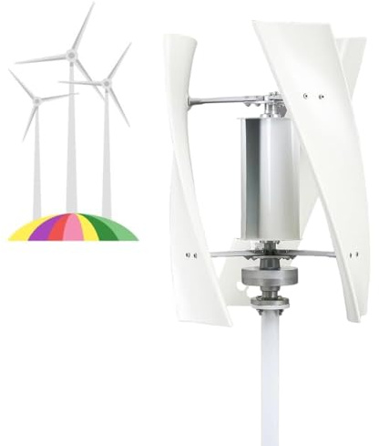 Kit de turbina eólica de Eje Vertical de Baja Velocidad de 3 kW, generador de 3 Palas con levitación PM, Sistema de alimentación de 24 V para Uso doméstico, Completo con Controlador.
