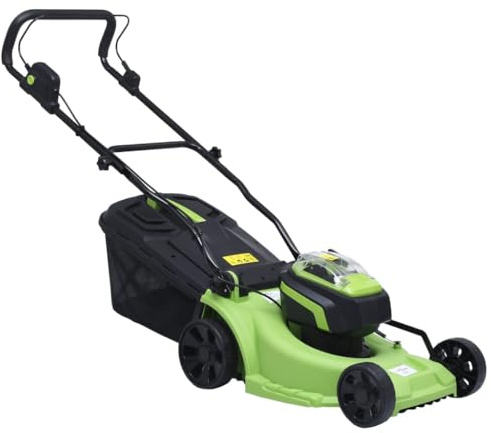 Genérico Cortacésped sin Cables con Dos baterías 20V 2000 mAh Li-Ion,Casa y jardín,Jardín,Maquinaria de jardinería,Cortacéspedes,Cortacéspedes de Empuje,145791