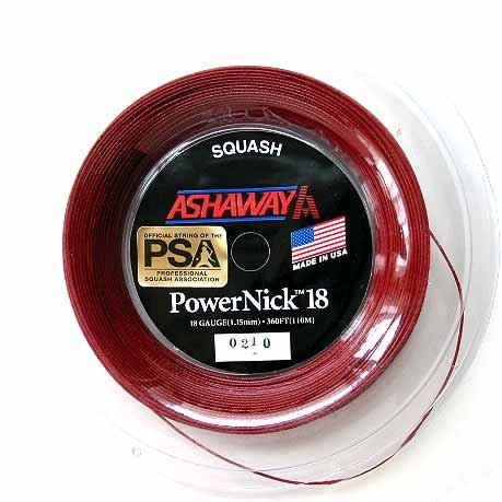 Ashaway Powernick squash string (1 reel - 360 Ft) 18 gauge by ASHAWAY