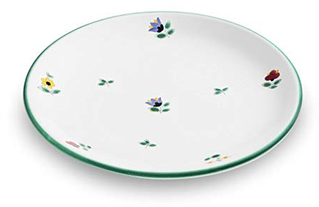 GMUNDNER KERAMIK Dessertteller Cup Durchmesser : 20 cm Streublume Geschirr, handgemacht in Österreich