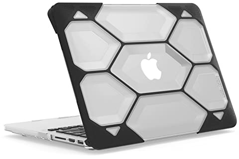 IBENZER Compatible with MacBook Pro 13 Inch Case 2015 2014 2013 2012 A1502 A1425, Heavy Duty Protective Hard Shell Case Cover for Old Version Apple Mac Pro Retina 13, Clear, HR13CYCL