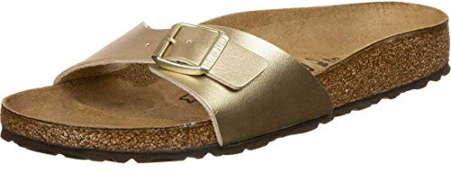 Birkenstock 1016107 Madrid gold, Birko Flor PIANELLE Donna, Gold EU 36