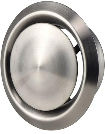 125mm Valve à Disque Réglable - Diffuseur/Grille D'aération - Vanne à Disque en Acier Inoxydable