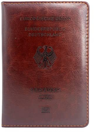 Neylokfen Reisepasshülle reisepass schutzhülle reisepasshülle Leder Passport Cover reisepass hülle Robuste reißfeste (Braun)