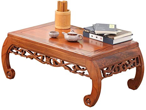 Moderner Wohnzimmer-Couchtisch, Couchtisch/Beistelltisch/Beistelltisch, Massivholz-Couchtisch, antiker geschnitzter Couchtisch, niedriger Tisch für Schlafzimmer, Teetisch, Laptop-Tisch, Balk