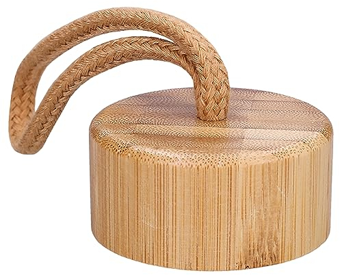 Wessper Couvercle en bambou pour bouteille, pièces de rechange pour gourde verre motivante, bouchon pour bouteille d'eau en verre compatible avec Wessper