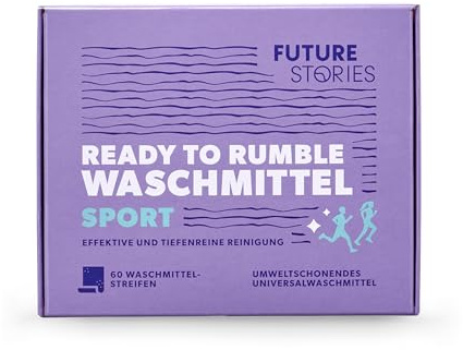 Future Stories Waschmittel-Blätter Laundry Sheets Vollwaschmittel - 60 Wäscheladungen - nachhaltig, vegan, 60er Pack - Sport