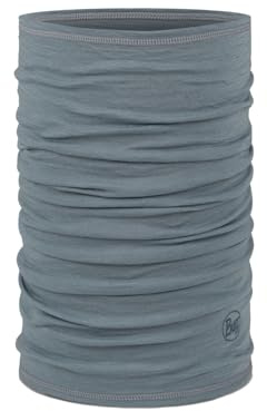 Buff® | Merino Lightweight multifunktionell halsrem pojke flicka, multifunktionell halsduk, 100% merinoull, vandring, utomhus, hållbar, lätt, tunn, en storlek, svart, Senapsbrun, One size