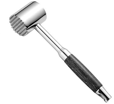 Mazo ablandador de carne de doble cara de acero inoxidable con agarre antideslizante, martillo for carne, clavos, mazo for carne, herramienta for ablandar carne, mazo for cocina, for ablandar carne, c