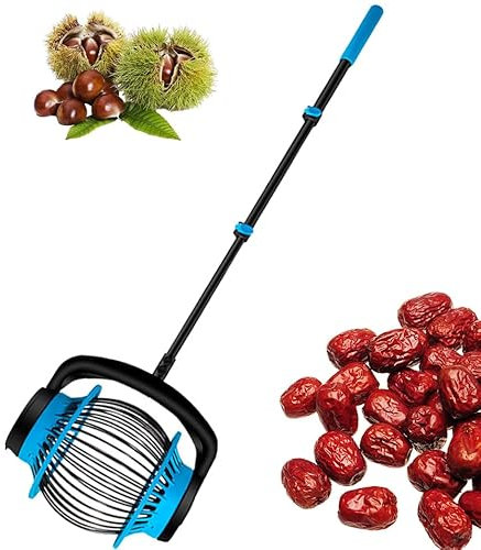 Nutsammler mit effizienter Seitenöffnung, einfaches und zeitsparendes Aufheben von Objekten, 1,2 cm bis 5,9 cm, ideal für Walnüsse, Pekannüsse und Kastanien
