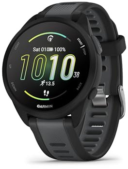 Garmin Forerunner 165 Music [renewed] - Lauf-Smartwatch, 1,2 AMOLED Touchscreen, bis zu 11 Tage Akkulaufzeit, 25+ Sport-Apps, Trainingsempfehlungen, smarte Funktionen, GarminMusic [Generalüberholt]