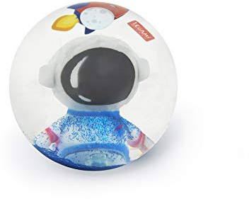 Legami - Leuchtender Hüpfball, Space-Thema, Leuchtender Ball, leuchtet beim Hüpfen, Glitzerdetails, Batterien enthalten, Nicht austauschbar, Durchmesser 8,3 cm
