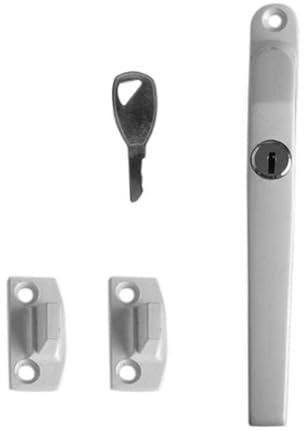White Locking Window Casement Fastener