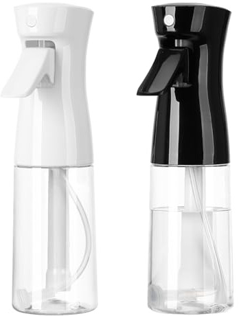 Alfven Flacon Pulvérisateur, 2 pièces 200ML Bouteille Vide de Spray Réutilisable Vaporisateurs Vide en Continu Vaporisateur ultra fin pour Coiffeurs, Plantes, Visage