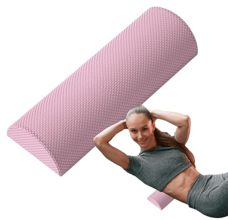Foam Roller Medio Masaje Semicircular Ejercicio Fitness Recuperación | Rodillo de Espuma de Soporte para Ejercicio Yoga, Entrenamiento Funcional, Rehabilitación Deportiva, Fitness