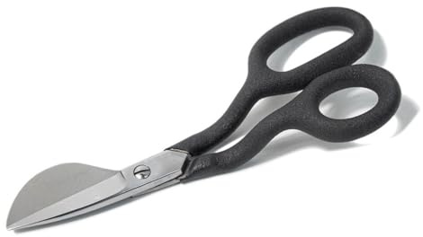 Forbici professionali per moquette con impugnatura ergonomica da 17,8 cm, forbici a becco d'anatra per moquette e cuciture