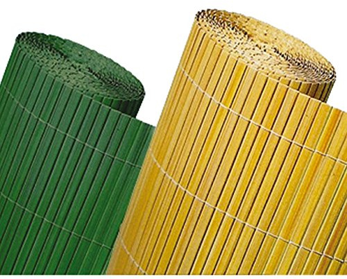 Arelle in pvc colore naturale per giardino 200x300 effetto bamboo protegge la tua privacy