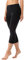 Merry Style Damen Leggings 3/4 Capri Leggings aus Viskose MS10-144 (Schwarz, M)