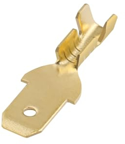 Heschen Flachstecker-Schnellverbinder 4,8 mm Crimpverbinder nicht isoliert 100 Stück