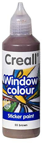 Window-Color-Premiumfarbe Fensterfarben frei wählbar auch Konturenfarbe (BRAUN)